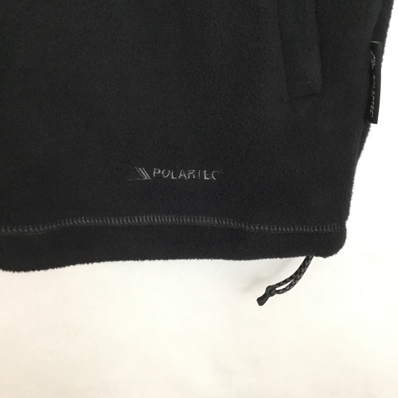 Cabelas fleece vest, men's size XL polyester black type Vintage Second Hand
